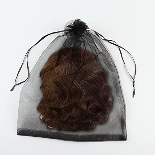 Wig Travel Case,Foldable Round Wig Box,Lightweight and Durable Travel Makeup Case for Men & Women