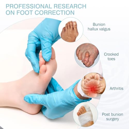 Soft Gel Toe Separators and Bunion Corrector for Foot Pain Relief - Blue