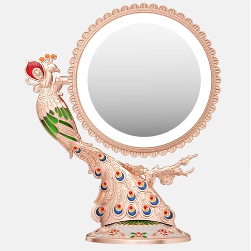 Makeup Vanity Mirror with Lights and 1X/7X Magnification - Phoenix Baroque Style Makeup Mirror - Gifts for Women Birthday Gifts for Mom Her Women