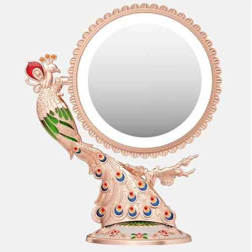 Makeup Vanity Mirror with Lights and 1X/7X Magnification - Phoenix Baroque Style Makeup Mirror - Gifts for Women Birthday Gifts for Women for Mom, Aesthetic Home Decor