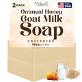 Oatmeal Soap ? Natural Oatmeal & Honey Goat Milk Soap Bar ? Face & Body Wash for Eczema, Psoriasis, Dry, Itchy, Sensitive Skin Relief ? Unscented Wash Great for Kids, Babies ? Handcrafted, Made in USA