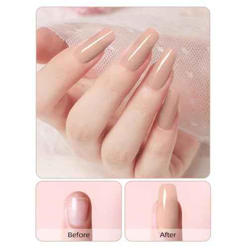 EBANKU Nude Colors Acrylic Powder for Nails, 120g/4.23oz Acrylic Powder Large Capacity Professional Acrylic Nail Powder for Nail Acrylic Extension, Nail Carving, Long-Lasting, No Nail Lamp Needed