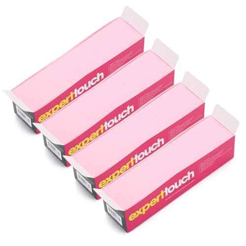 Lint Free Nail Wipes Pink Nail Art Gel Polish Remover Cotton Pads 4 Boxes (1300 Pieces)