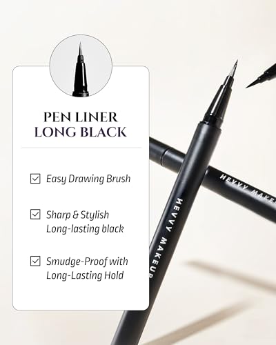 HEVVY Define Eyes Pen Liner - 0.1mm Ultra-Fine Waterproof Eyeliner