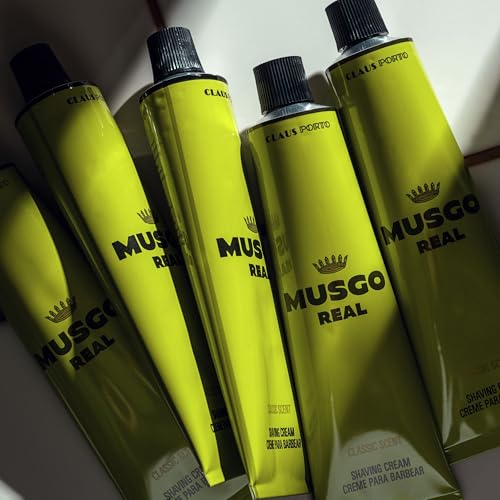 Claus Porto - Musgo Real Shaving Cream Classic Scent | Freshen, Soothe, Replenish Skin | Enriched With Lanolin, Coconut + Jojoba Oil (100 mL | 3.4 fl oz)