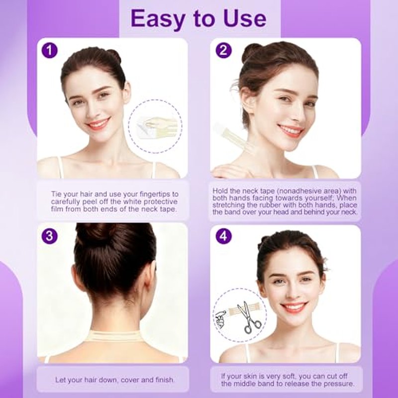 Neck Lift Tape Invisible, 40 PCS - Ultra-Thin Lifting Patches