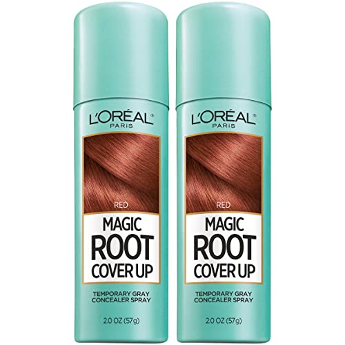 L'Oreal Magic Root Cover Up Gray Hair Spray, Red, 2 oz