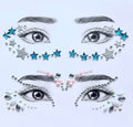 Self-Adhesive Face Gems and Eye Jewels for Rave Party Makeup
