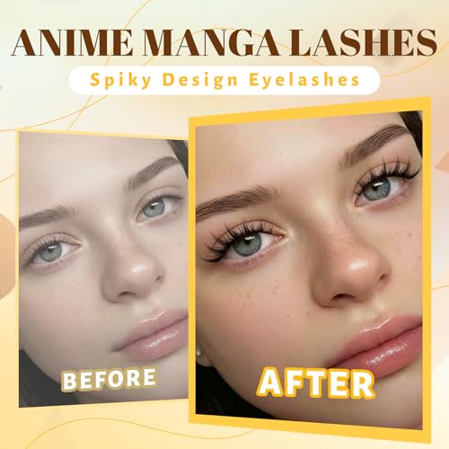 Veleasha Manga Spiky False Eyelashes 14 Pairs Doll Eye