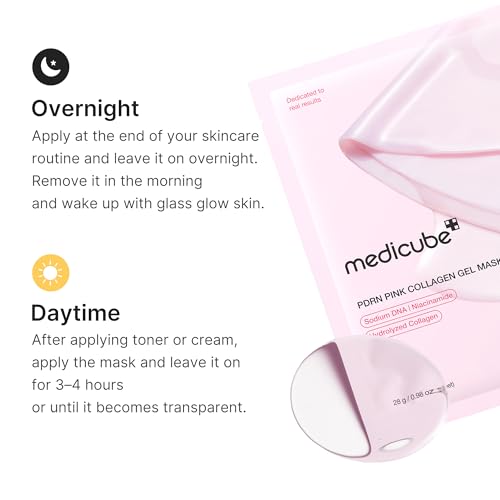 Medicube PDRN Pink Collagen Jelly Gel Overnight Mask (4 Pack)