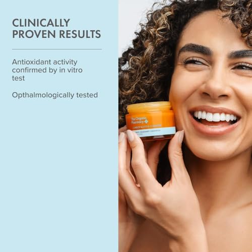 The Organic Pharmacy Carrot Butter Cleanser, Balm to Oil Makeup Remover, 1.18 Fl Oz, All Skin Types