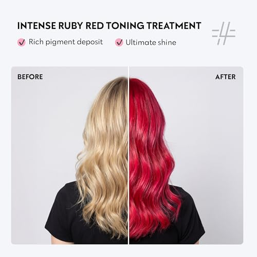 FOUR REASONS Intense Ruby Red Semi-Permanent Hair Dye, 6.76 fl oz