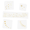 Flash Tattoos Waterproof Metallic Face Jewels - 25 Pack