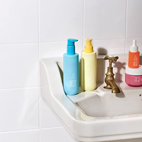 3ina MAKEUP - Vegan - Cruelty Free - The Blue Gel Cleanser - Blue - Makeup remover - Refreshing micellar formula - Aloe & Hamamelis - Smooths, calms, refresh and purifies skin
