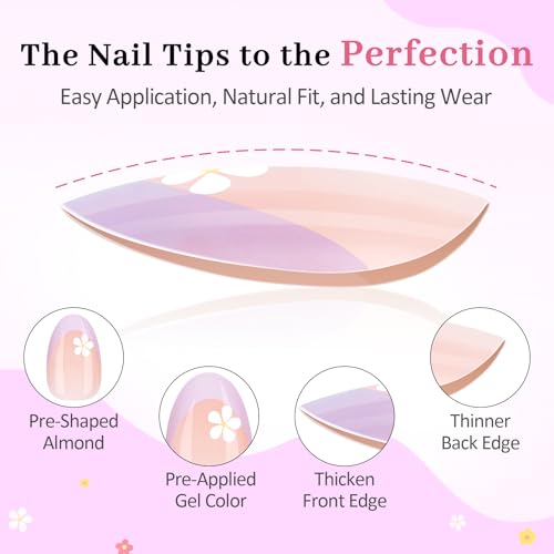 Press On Nails for Kids Girls Ages 8-12, 128 Pieces