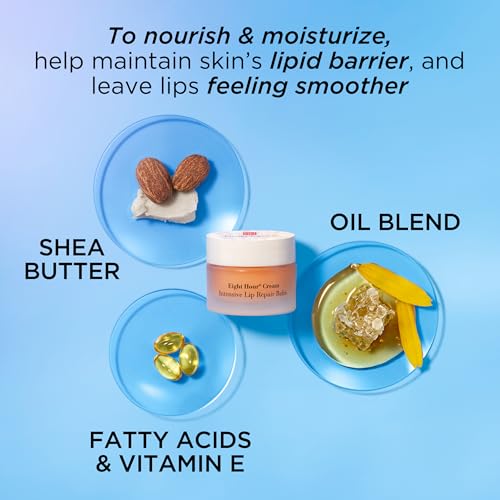 Elizabeth Arden Eight Hour Cream Intensive Lip Repair Balm, Moisturizer for Dry Lips with Shea Butter, Vitamin E & Antioxidants, 0.39 oz
