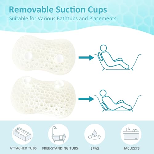 Sunlit Bath Jello Gel Lumbar Support Bath Pillow