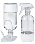 TERESRY 2 Pack White 360° Glass Spray Bottles with Silicone Sleeve, Adjustable Nozzle
