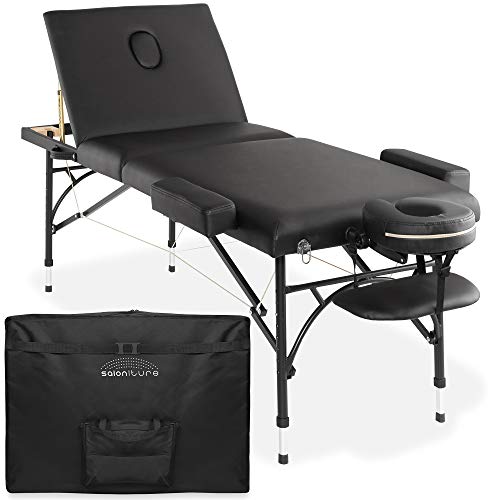 Saloniture Professional Massage Table Portable Tri-Fold 450lb