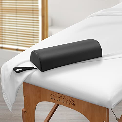 Saloniture Half Round Massage Table Bolster Pillow - 13 x 6 x 3 Inch