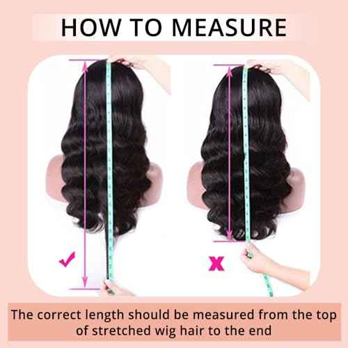 360 Lace Front Wigs Human Hair Body Wave 200% Density 20 Inch Upgraded Hidden Straps 360 HD Full Lace Wigs Human Hair With Drawstring Pre Plucked With Baby Hair for Women Natural Black