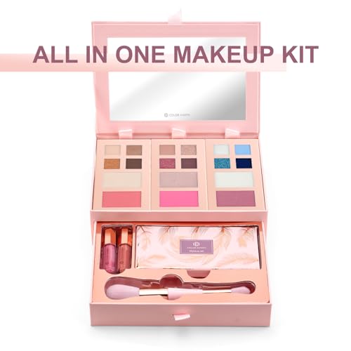Color Nymph Makeup Palette Set - 12 Colors Eyeshadow, Blush & Brush Kit