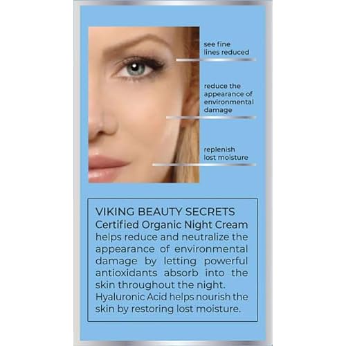 Night Cream - Anti Aging Night Face Cream with Nordic Antioxidant Berries - Hyaluronic Acid Night Cream Moisturizer for Face to Replenish Lost Moisture - 1 Fl Oz