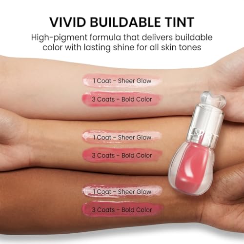 #OOTD FLRT Peptide Lip Oil Tinted Gloss – Cherry Melt