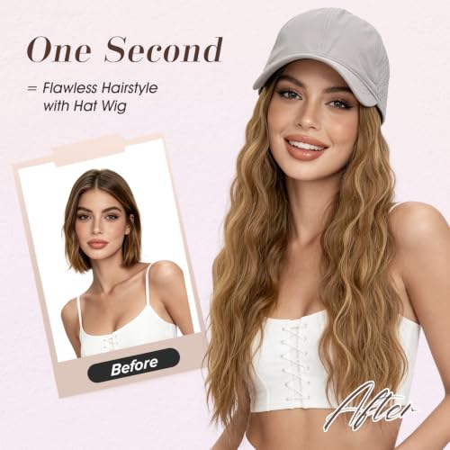 Wig Baseball Cap with Hair | Lightweight Quick-Dry Hat