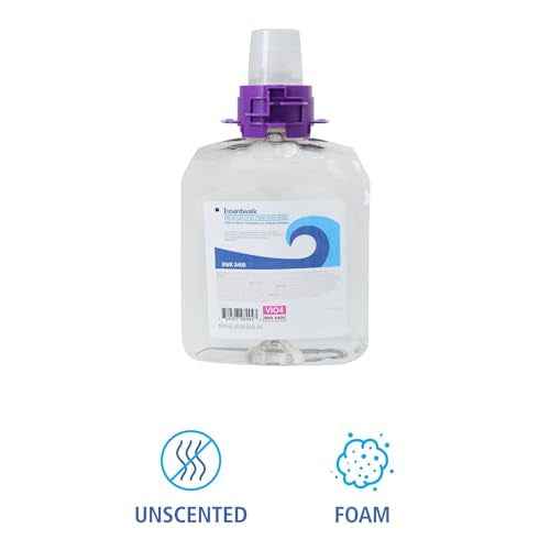 Boardwalk 6165-04-GCE00VL Green Certified Fragrance Free 1250 mL Foam Soap Refills (4/Carton)