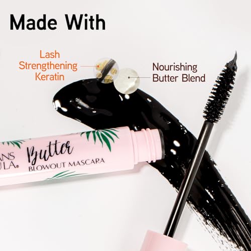 Physicians Formula Butter Blowout Keratin Infused Volumizing Lengthening Mascara, Black, Defining, Curling, Multiplying