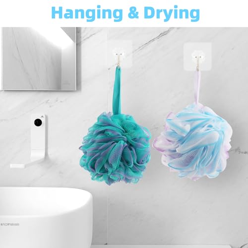 Chuya Large Bath Loofahs 4-Pack, 280g Exfoliating Sponges