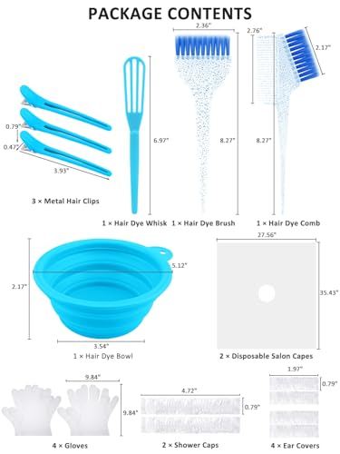 YOOVR 19-Piece Hair Bleach and Dye Kit for Home Use
