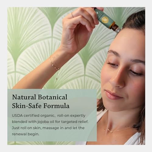 Organic Rosemary & Jojoba Roll-On Oil | Hair Growth & Focus