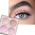 Nude Pink Eyeshadow Palette - 9 Pigmented Shades, Waterproof