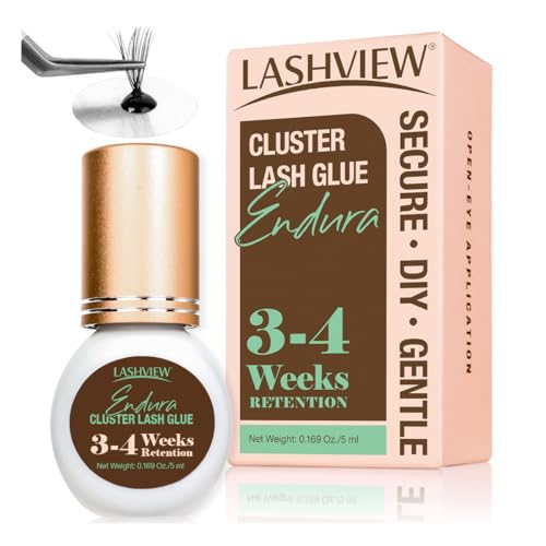LASHVIEW Lash Cluster Glue - 4 Week Hold, Waterproof, 5ml