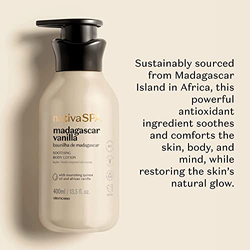Nativa SPA by O Botic?rio, Vanilla Soothing Lotion & Oil Bundle: Madagascar Vanilla Body Lotion & Body Oil