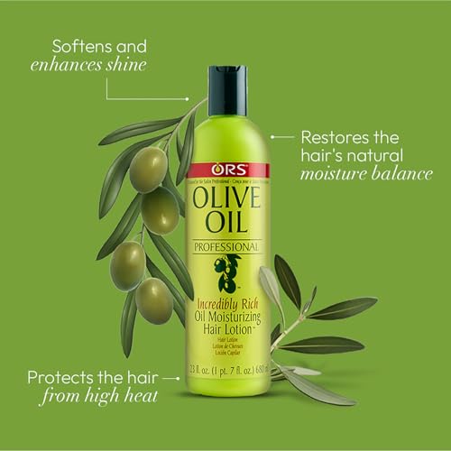 ORS Olive Oil Professional Incredibly Rich Oil Moisturizing Hair Lotion 23 Ounce (Pack of 2)