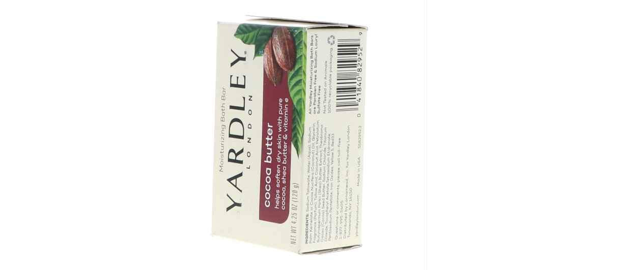 Yardley Moisturizing Bar Cocoa Butter 4.25 oz (Pack of 3)