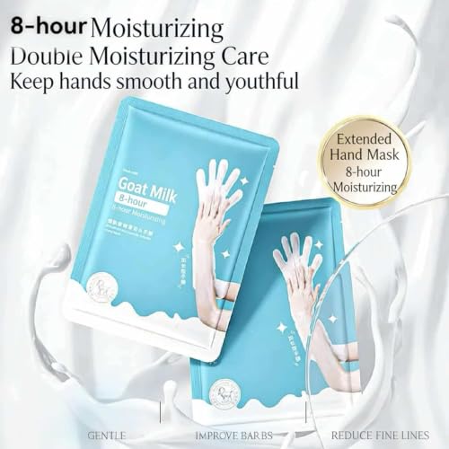 Goat Milk & Niacinamide Extra Long Hand Mask Gloves for Dry Skin