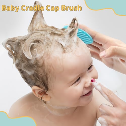 Cradle Cap Brush & Comb Set - 3-Piece Baby Grooming Kit