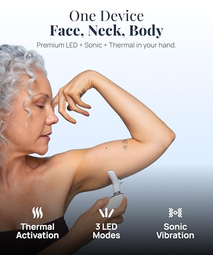 My Derma Dream MyoGlow LED Red Light & Sonic Vibration Arm Sculpting Device