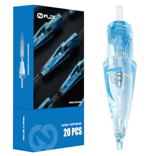 Disposable Round Liner Tattoo Needles - 20 Pack with No Backflow Membrane