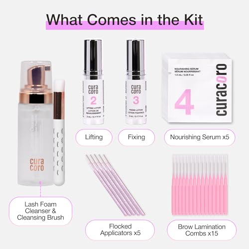 Curacoro Brow Lamination Kit - 4-Step DIY Brow Lift