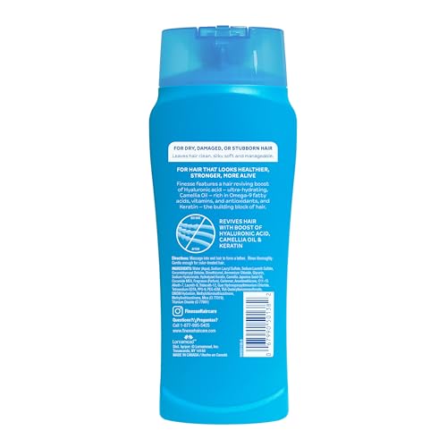 Finesse Restore + Strengthen Moisturizing Shampoo, 13 oz (Pack of 6), Moisturize & Repair Dry or Damaged Hair for Soft, Healthy Looking Hair