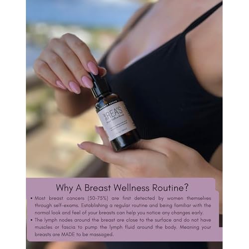 Brea's Breast Wellness Serum ? Botanical Essential Oil Blend with Frankincense, Geranium, Evening Primrose & Jojoba for Soothing Massage & Skin Hydration ? 1 fl oz