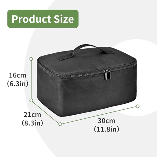 Boczif Waxing Kit Carry Bag, Wax Warmer Organizer Bag for Hair Removal Storage Bag, Wax Tool Bag Portable Travel Bags for Hotel Makeup Brush