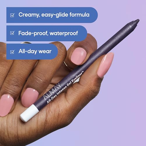 Almay All-Day Intense Gel Eyeliner Pencil, Waterproof, Pure Plum
