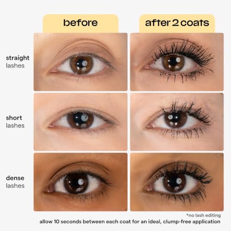 SARELLY Waterproof Volumizing Mascara for Thin Lashes