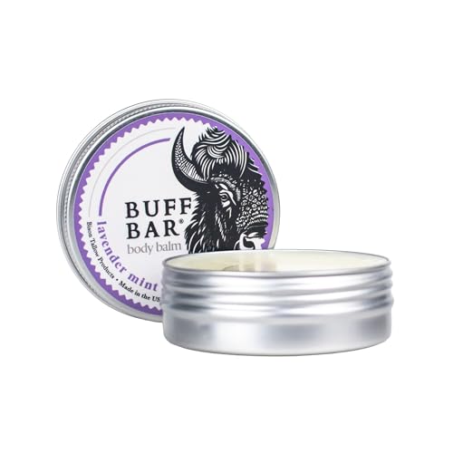 BUFF BAR Pure Bison Tallow Balm, Lavender Mint, 2 Pack - All Purpose, Hydrating, Naturally Derived, Mild Scent, Replaces Lotion, For Cracked, Dry, Itchy, Irritated Skin, Essential Oil